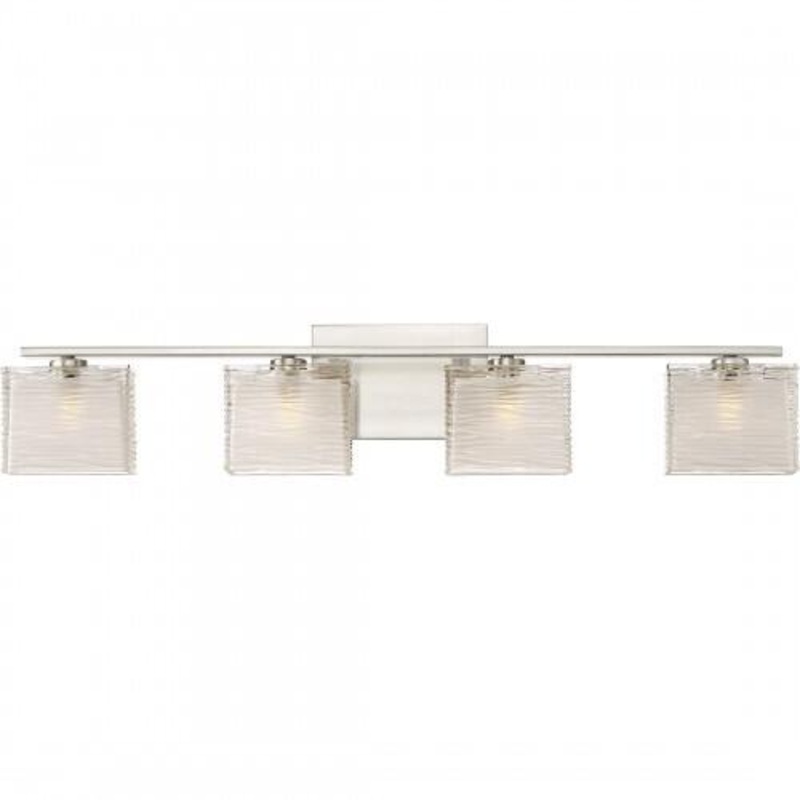 Quoizel WCP8604BN Westcap Bath fixture 4 light brushed nickel Bath Light