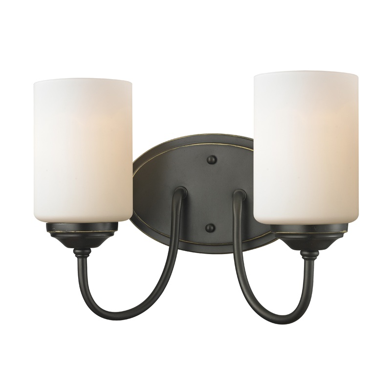 Two Light Vanity from the Cardinal Collection in Olde Bronze Finish by Z-Lite