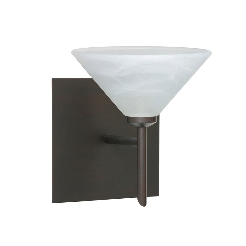 Besa 1SW-117652-BR-SQ Kona One Light Wall Sconce Bronze