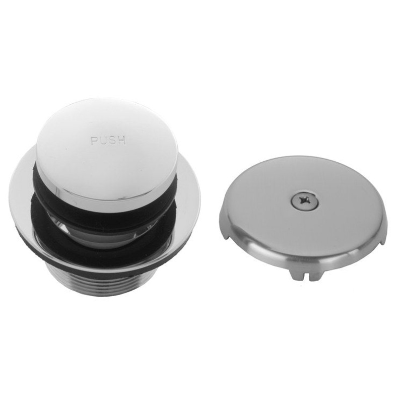 Drain Strainer Toe Control Tub with 1 Hole Faceplate Satin Gold Brass Spring Loaded 2-13/16 Inch