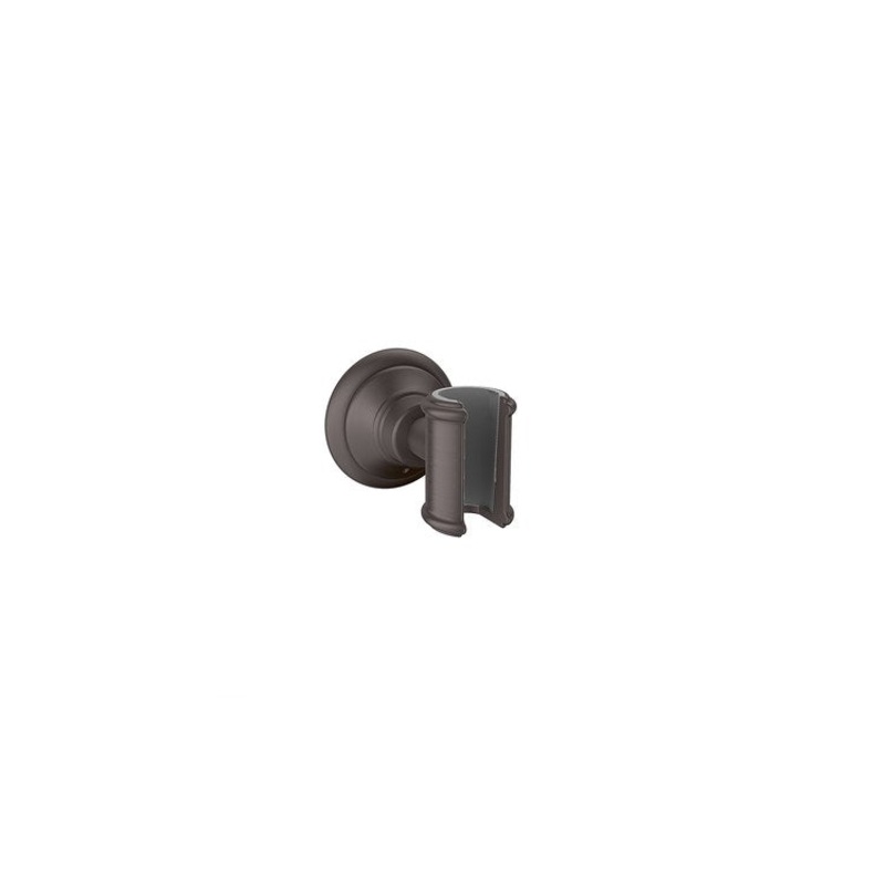 Handshower Holder Montreux Wall Mount Brushed Black Chrome 3-3/8L x 2-5/8W x 2-5/8H Inch Brass
