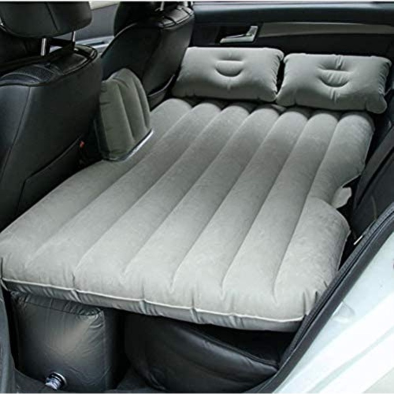 HongLianRiven Lettino da Viaggio Auto Gonfiabile Letto Auto Gonfiabile Letto Spalato Car Mezzo Bed Auto affollamento Tornio Auto Materasso Gonfiabile Esterni Bed Car Bed 5-23 (Color : Grey)