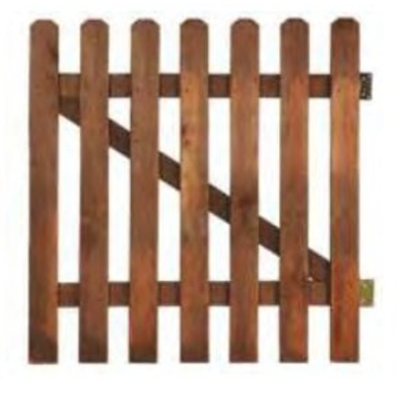 ITALFROM Cancelletto in Legno di Pino con Doghe per Staccionate Dimensioni: L 100cm x H 80cm