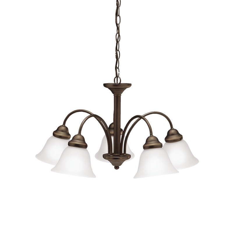 Kichler 2093OZ Five Light Chandelier, Olde Bronze
