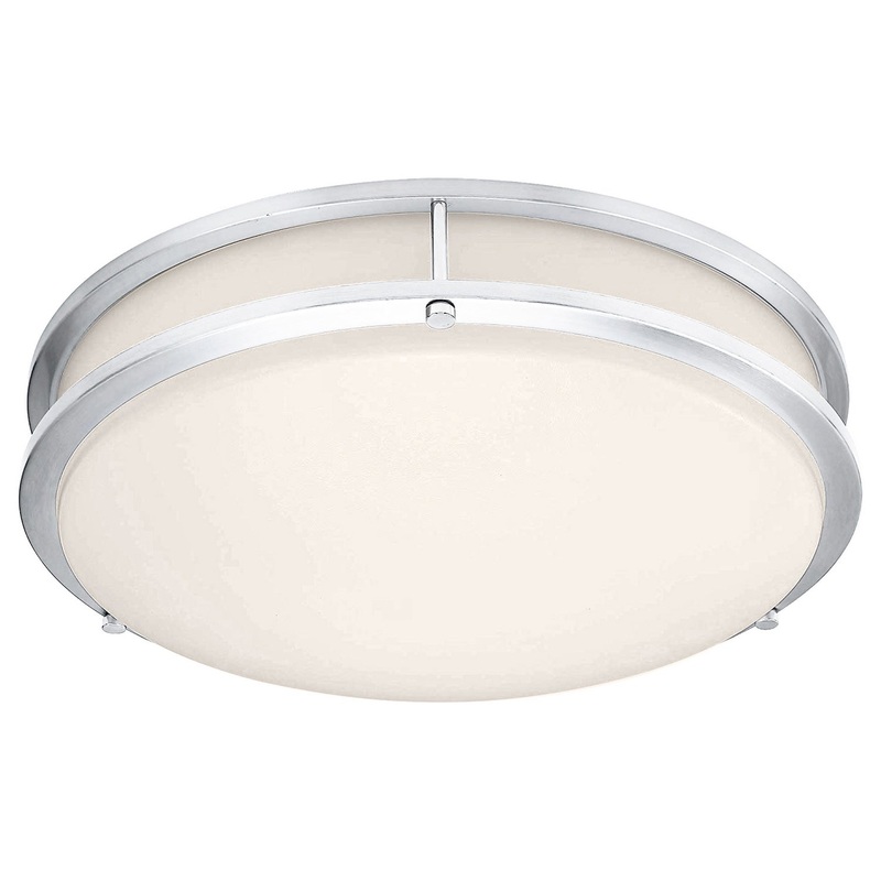 LED Flush Mount from the Solero II Collection in Chrome Finish by Access