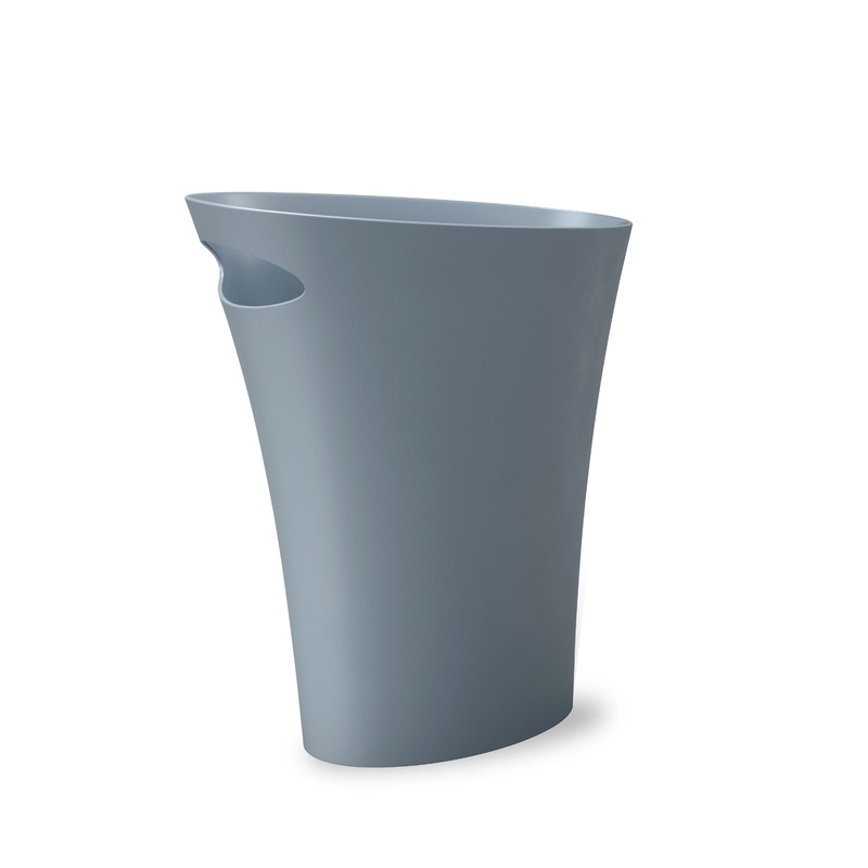 Skinny Trash Can 2-Gallon (7.5L) Capacity Slate Blue
