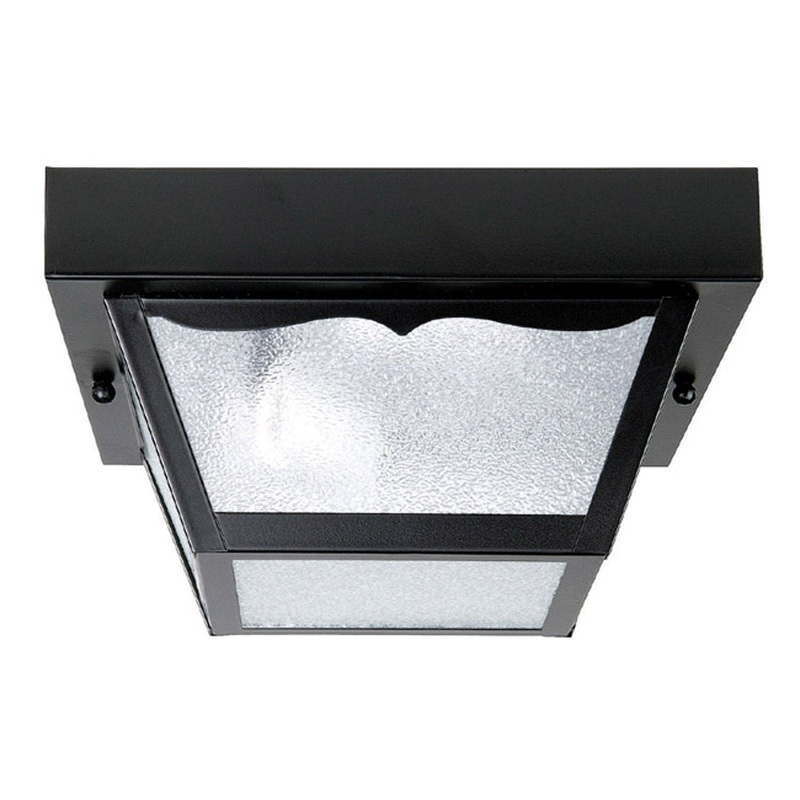 Two Light Outdoor Flush Mount from the Outdoor Collection in Black Finish by Capital Lighting