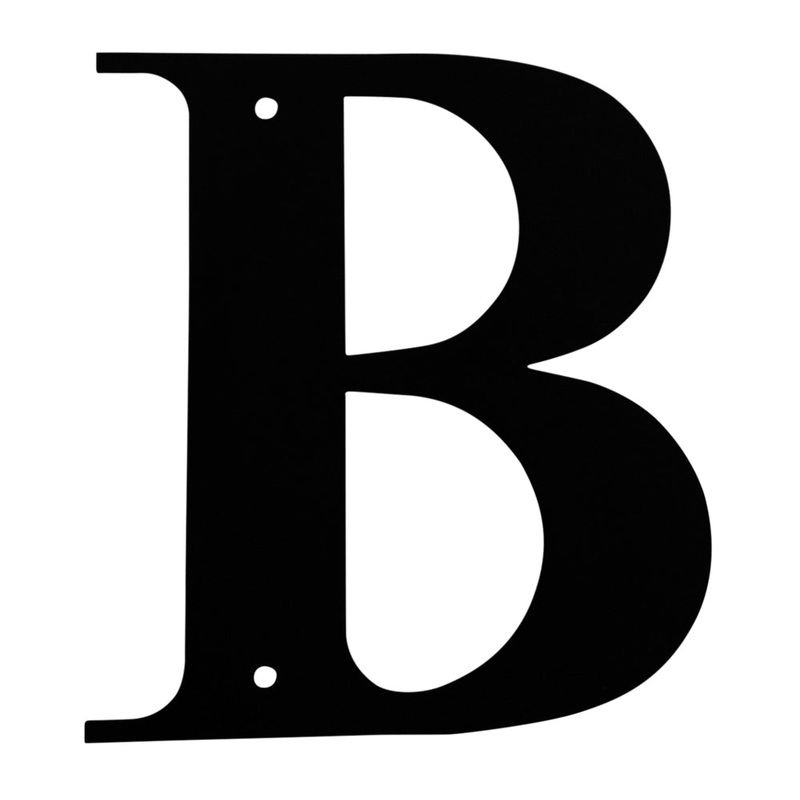 Village Wrought Iron LET-B-M Letter B Medium