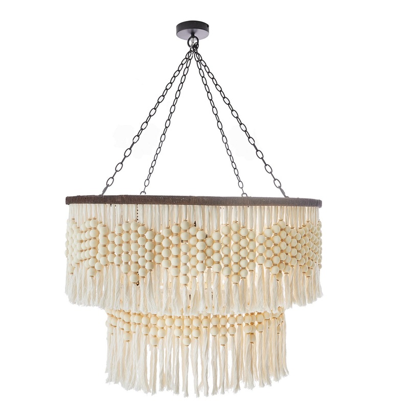 Arteriors 85030 Pippa Eight Light Chandelier Ivory