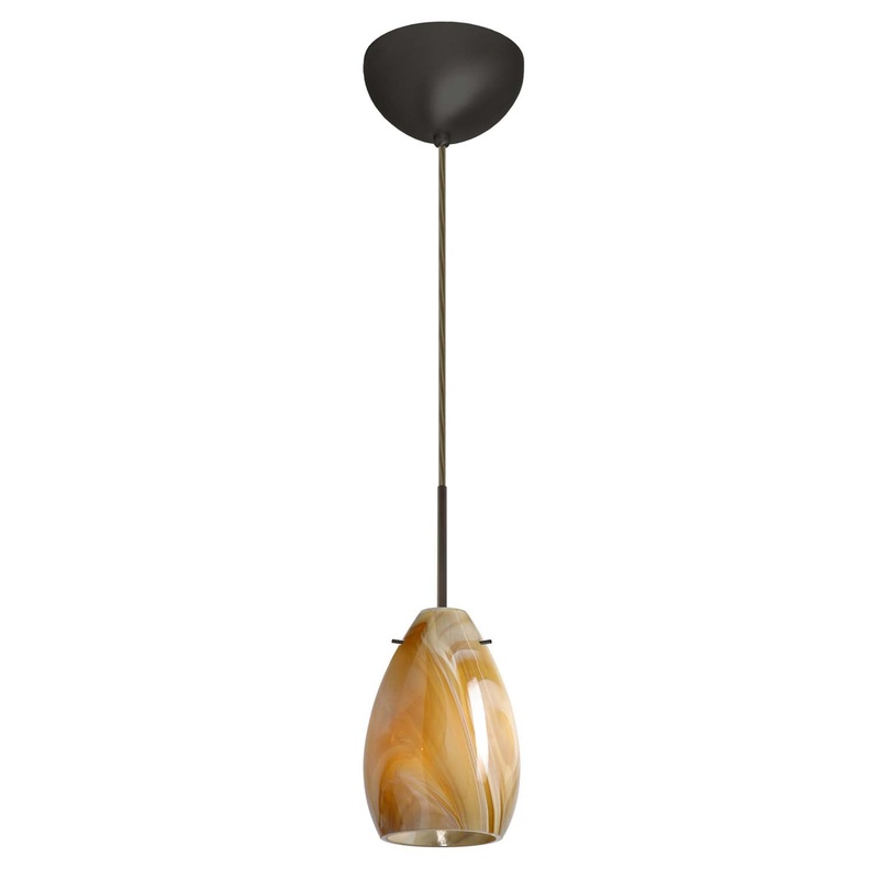 Besa 1BC-1713HN-BR Pera One Light Pendant Bronze