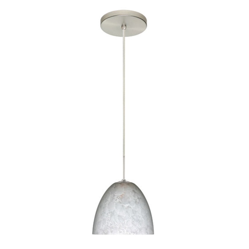 Besa 1BT-757219-SN Sasha One Light Pendant Satin Nickel