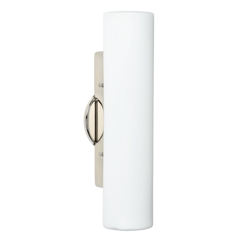 Besa 770207-PN Baaz Two Light Wall Sconce Polished Nickel