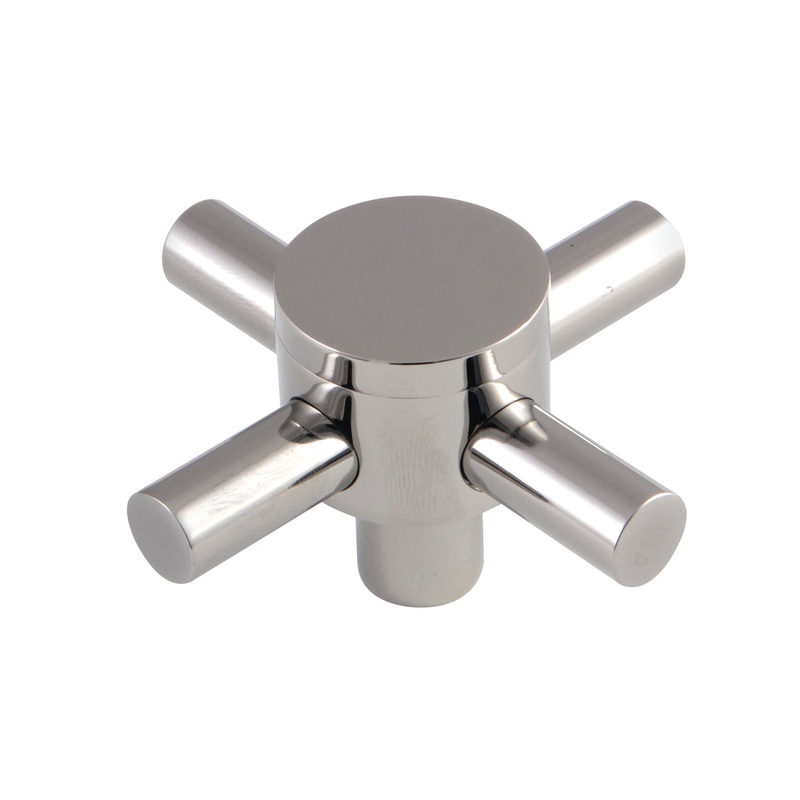 Concord KSH2956DX Metal Cross Handle, Polished Nickel