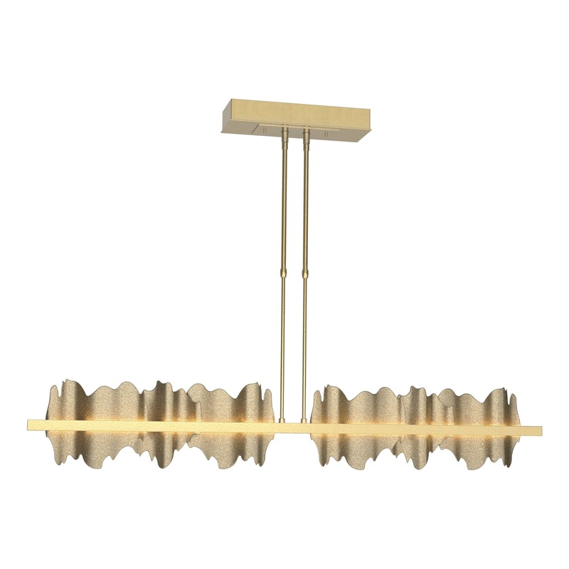 Hildene Large LED Pendant Modern Brass Soft Gold