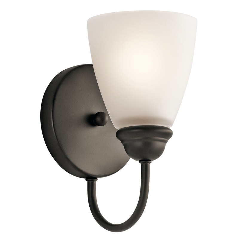 Kichler 45637OZ One Light Wall Sconce, Olde Bronze