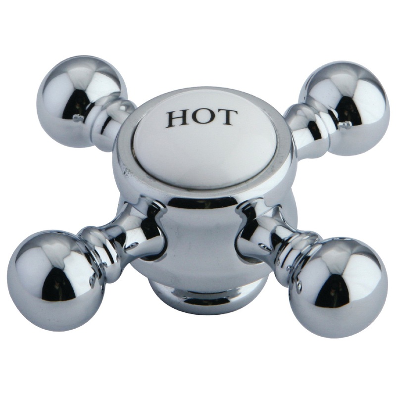 KSH7611BXH Hot Brass Cross Handle, Polished Chrome