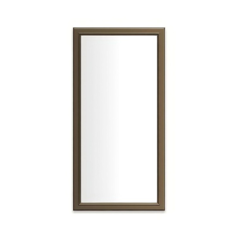 Medicine Cabinet Main Line 20 x 40 Inch 1 Doors Framed Mirror Brushed Bronze Flat Top Bryn Mawr Frame Slow Close Hinges 4 Inch