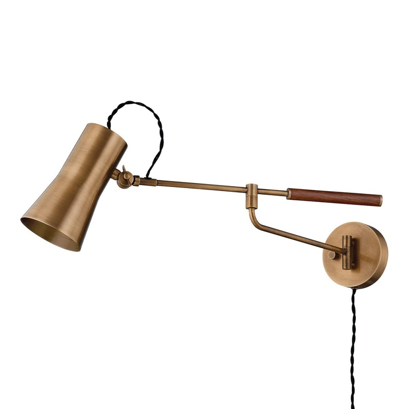 One Light Wall Sconce from the Novel Collection in Patina Brass Finish by Troy Lighting