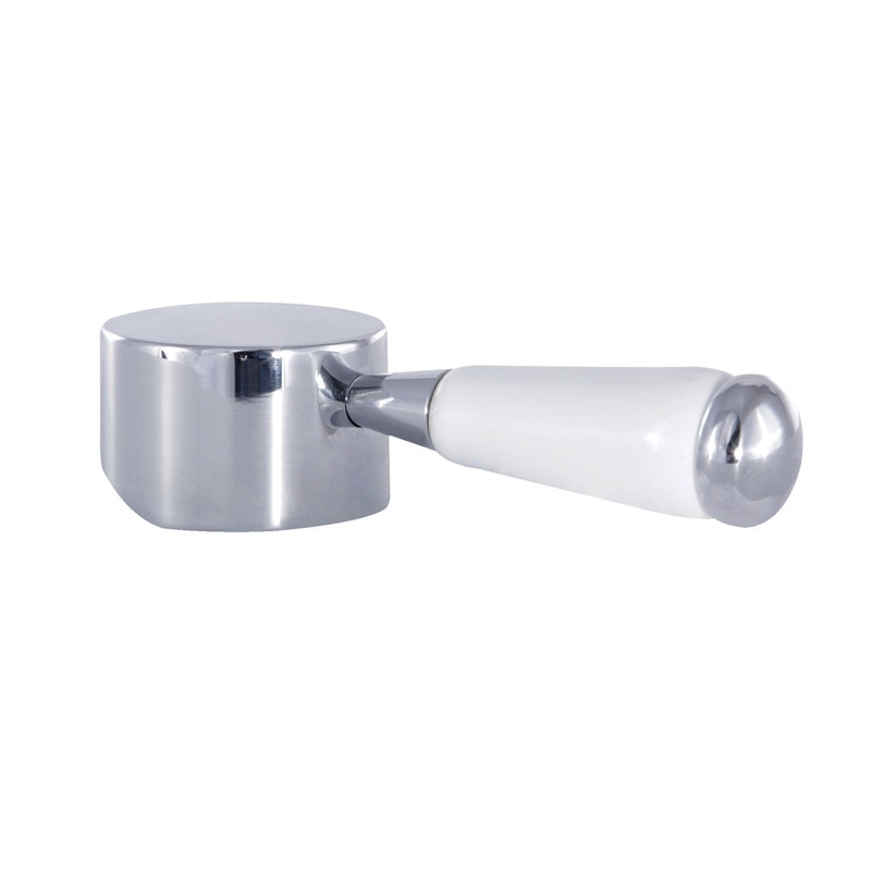 Paris KSH7411DPL Porcelain Lever Handle, Polished Chrome