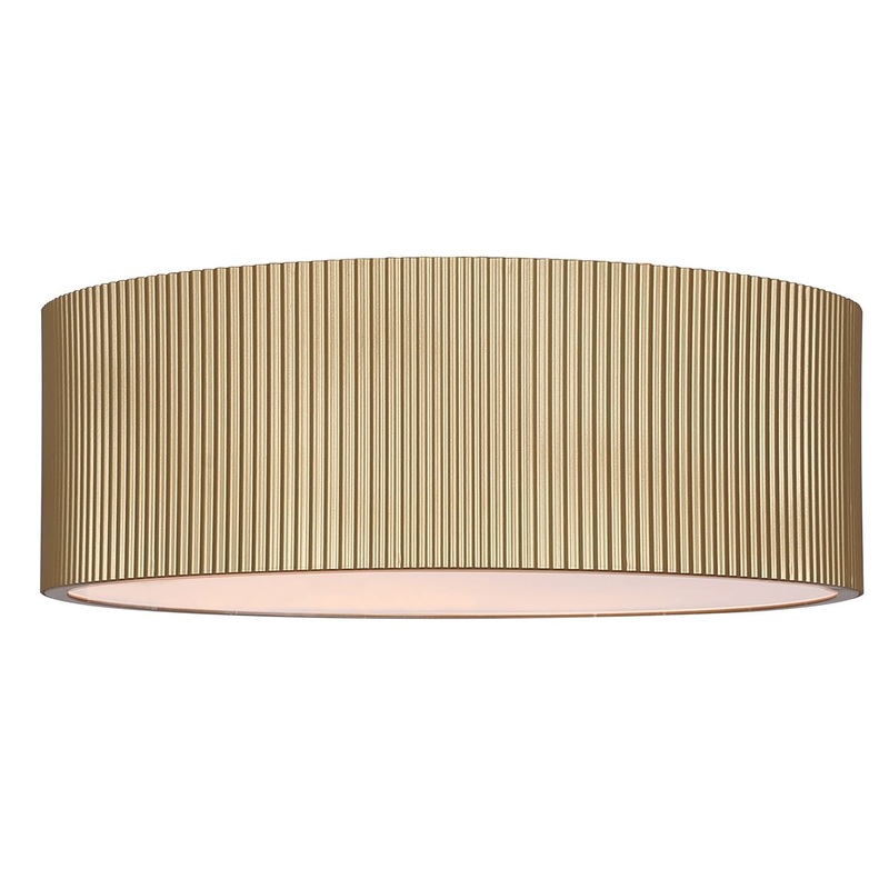 Scarlett 2-Light Flush Mount Painted Gold