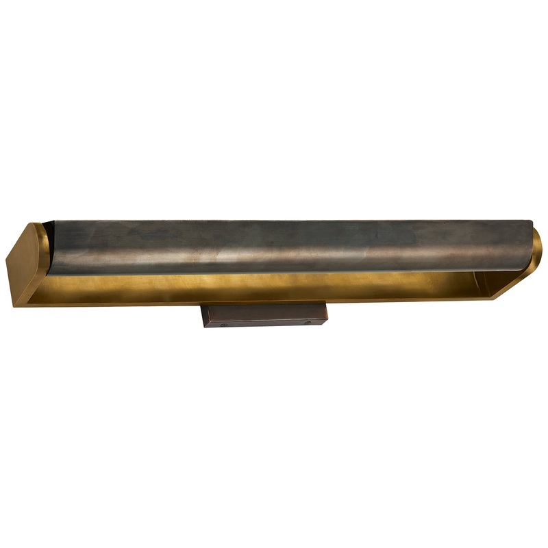 Three Light Wall Sconce from the David Art Collection in Antique Brass With Bronze Finish by Visual Comfort Signature