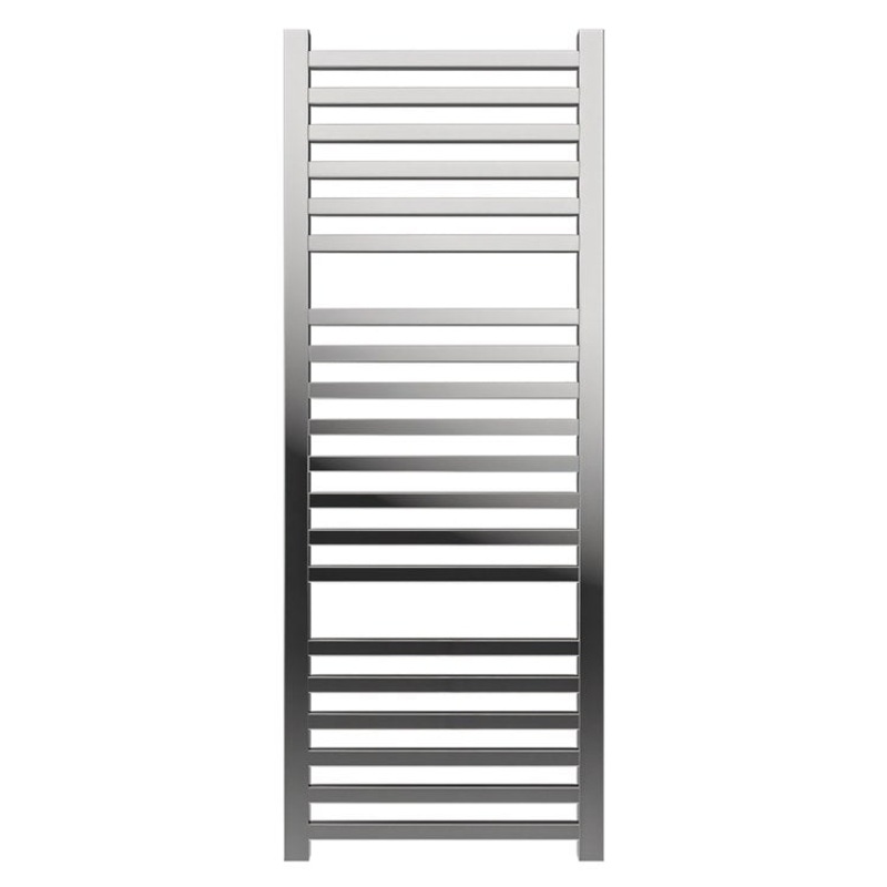 Towel Warmer Quadro 20 Square Bar Hardwire 955 BTU 21 x 54 Inch Polished Stainless 304 Stainless Steel