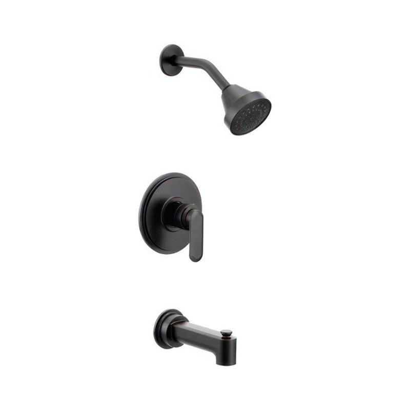 Tub and Shower Trim Greenfield M-Core 2 EP 1 Lever Matte Black WaterSense ADA