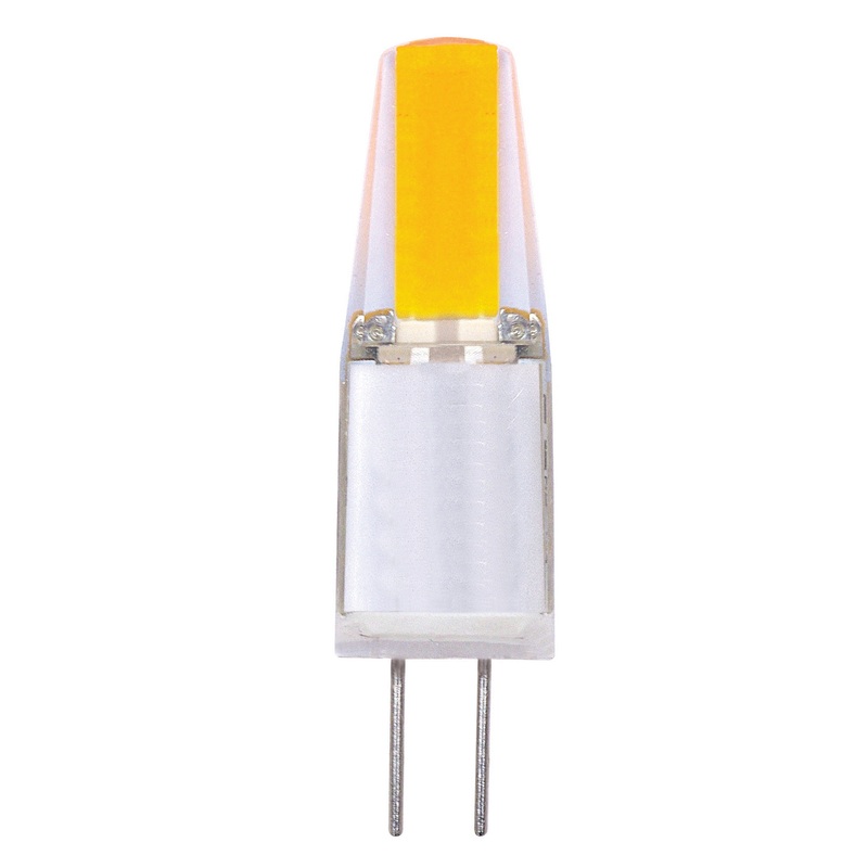 1.6W, T3 JC LED, 3000K, G4 base, 12 Volt AC/DC Light Bulb by Satco