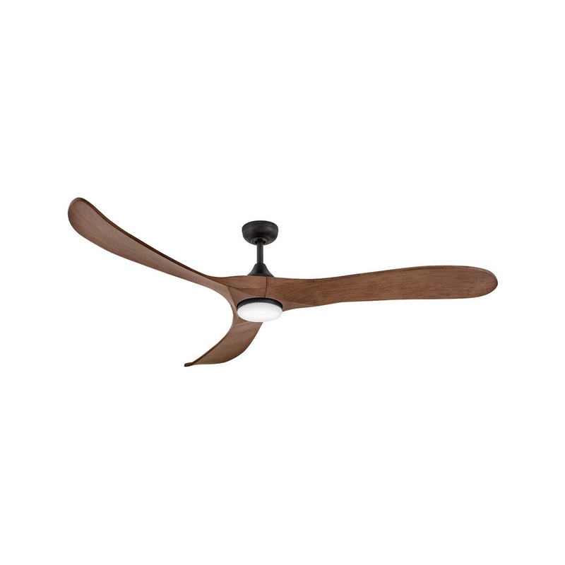 72″ LED Smart Fan from the Swell Illuminated Collection in Matte Black Finish by Hinkley