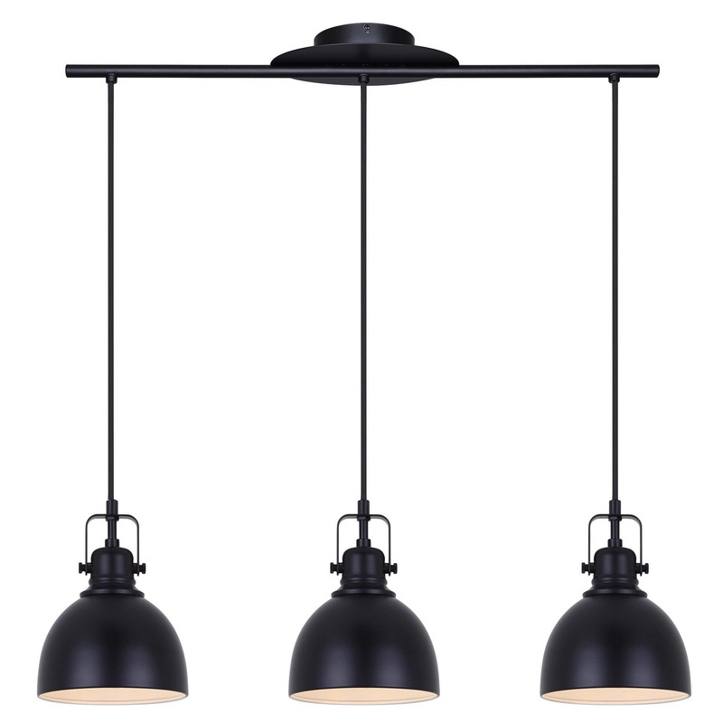 Canarm IPL622A03BK Polo Three Light Pendant Matte Black