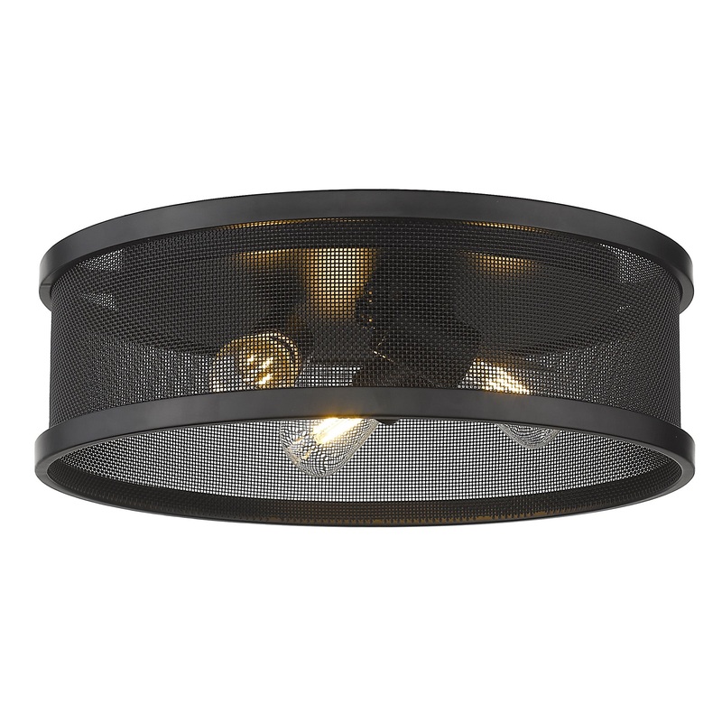 Channing 15″ Flush Mount in Matte Black