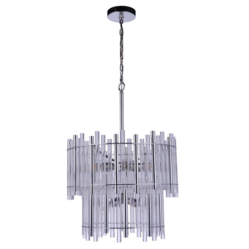 Craftmade 59229-CH Reveal Nine Light Chandelier Chrome