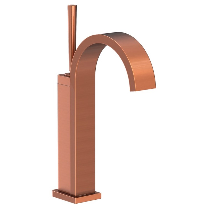 Lavatory Faucet Secant 1 Lever ADA Antique Copper 1.2 Gallons per Minute Brass Spout Height 7-2/5 Inch