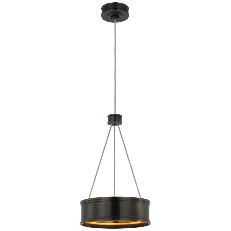 LED Pendant from the Connery Collection in Bronze Finish by Visual Comfort Signature