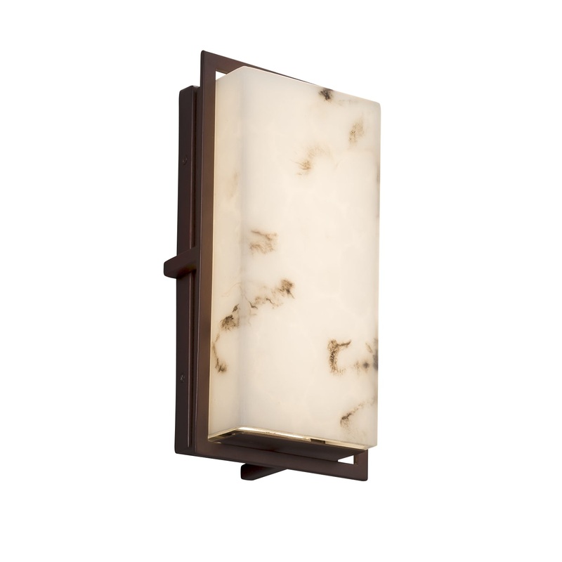 LED Wall Sconce from the LumenAria Collection in Dark Bronze Finish by Justice Designs