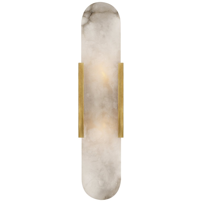 LED Wall Sconce from the Melange Collection in Antique-Burnished Brass Finish by Visual Comfort Signature