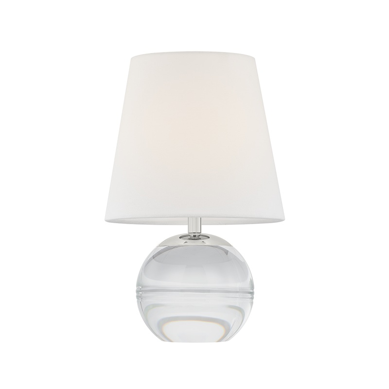 Nicole Rechargeable Table Lamp Polished Nickel