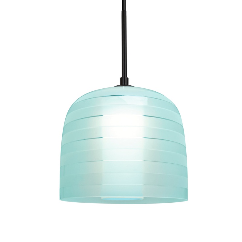 One Light Pendant from the Mitzi 7 Collection in Black Finish by Besa