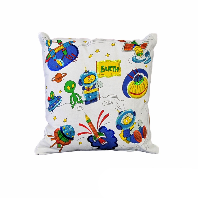 Rapee Spaceman 43×43 cm Square Cushion 43 x 43 cm