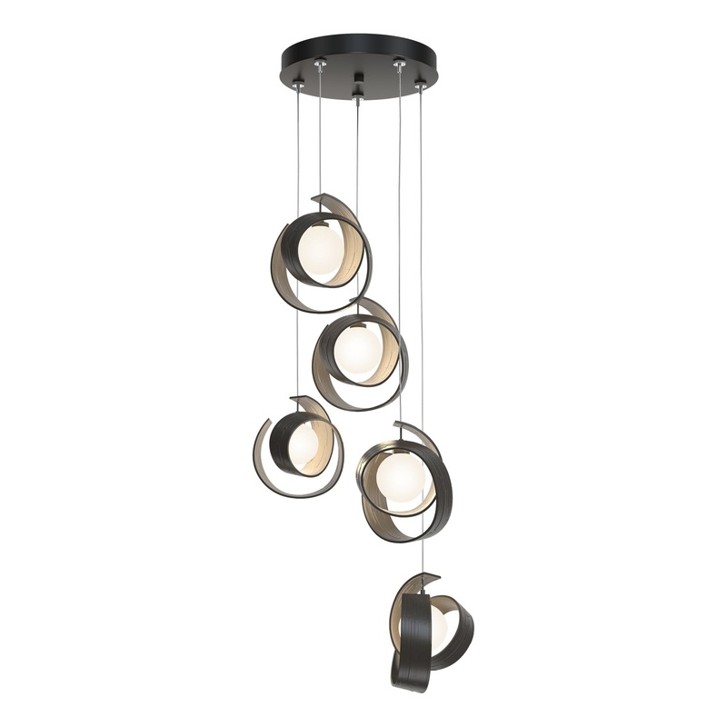 Riza 5-Light Pendant Dark Smoke
