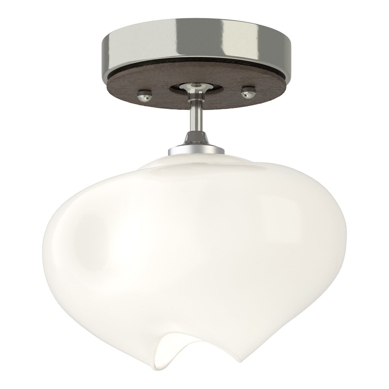 Ume 1-Light Semi-Flush Sterling Bronze