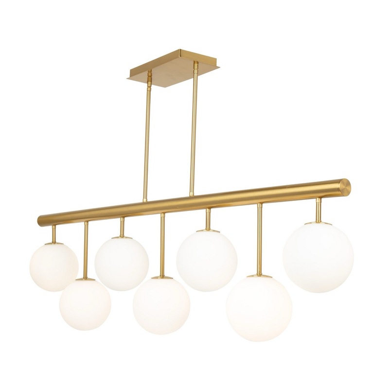 Aurelia Linear Chandelier – Brass / 48.00