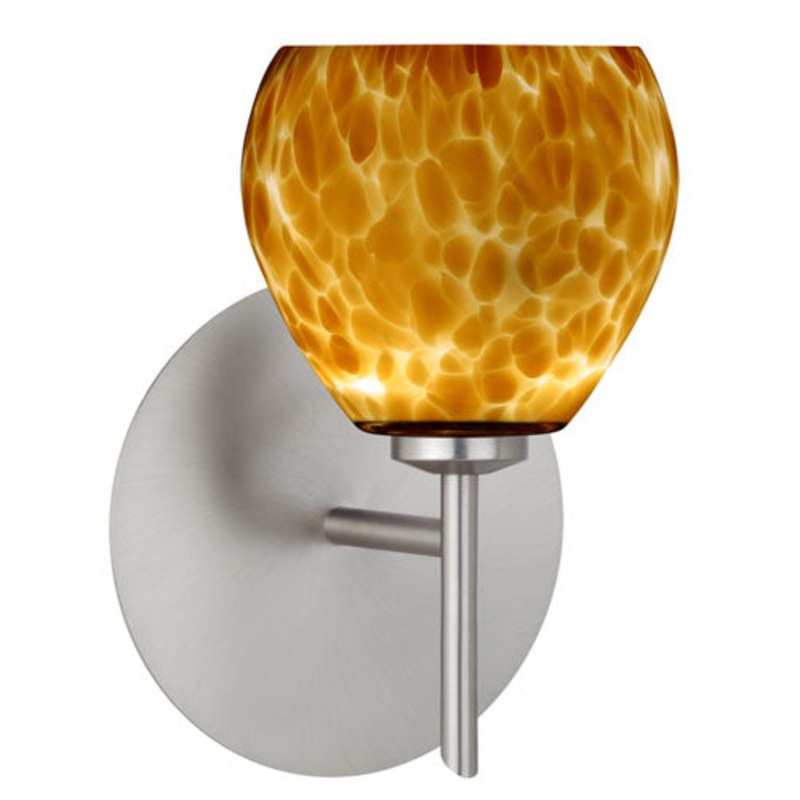 Besa 1SW-560518-SN Tay Tay One Light Wall Sconce Satin Nickel (Discontinued)