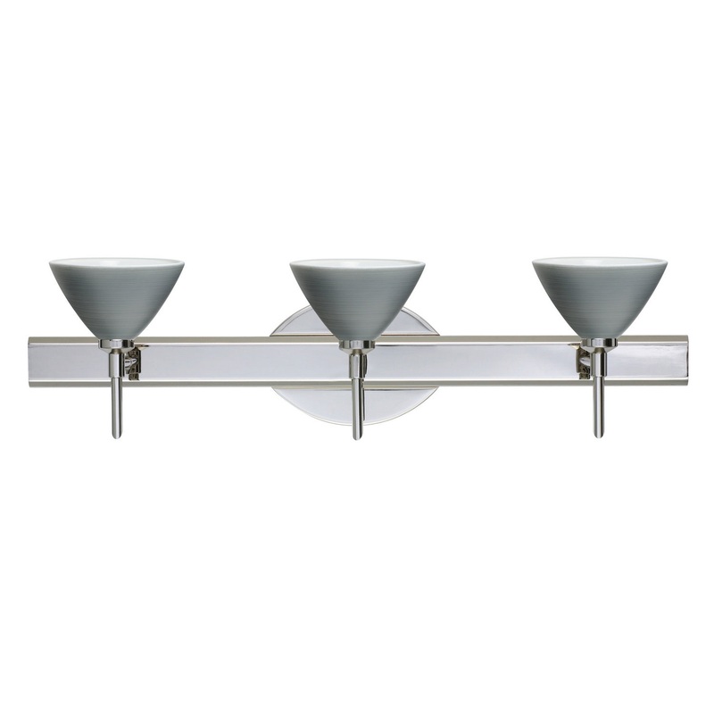 Besa 3SW-1743TN-CR Domi Three Light Wall Sconce Chrome (Discontinued)