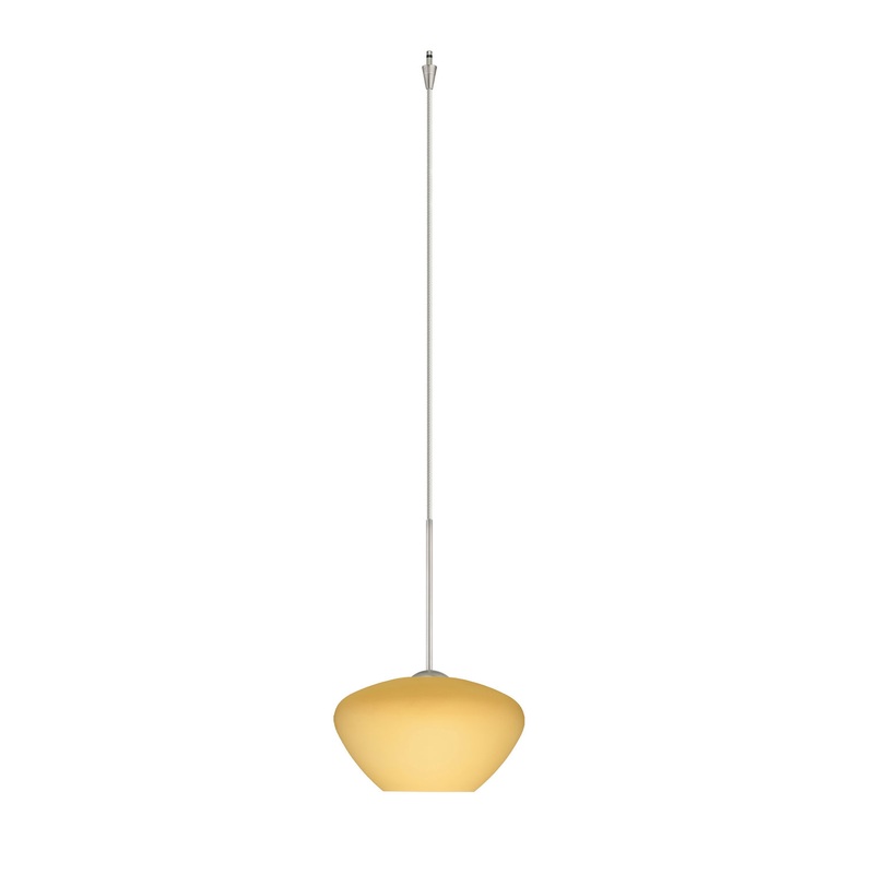 Besa XP-5410VM-SN Peri One Light Pendant Satin Nickel