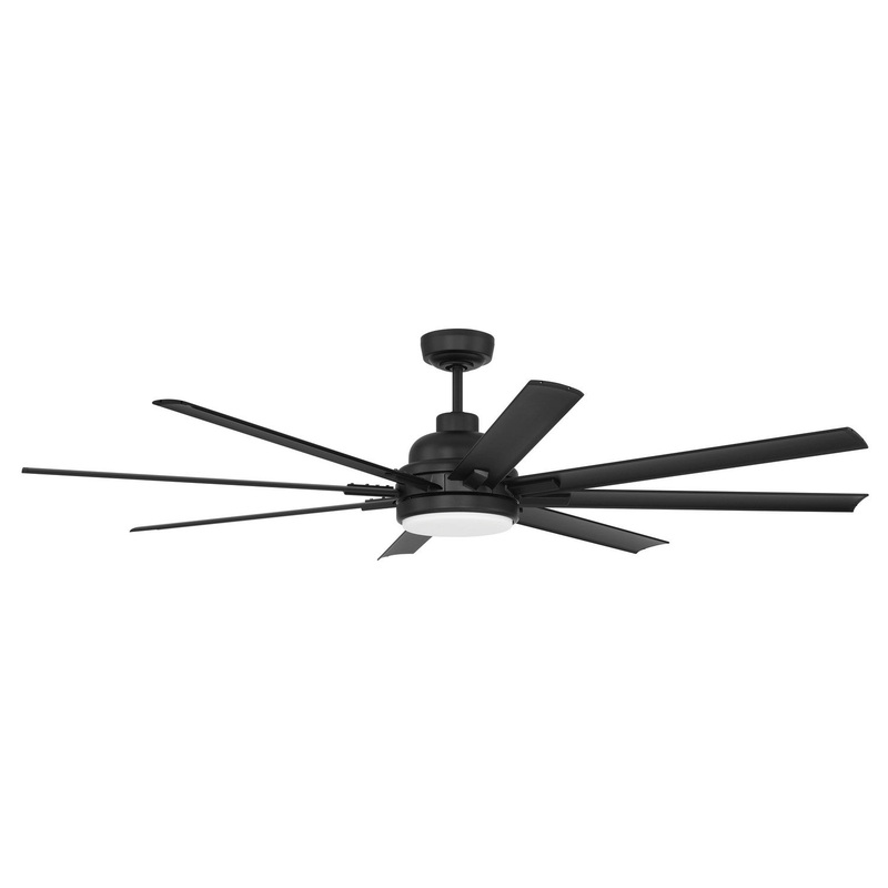 Craftmade RSH65FB8 Rush 65 65″Ceiling Fan Flat Black