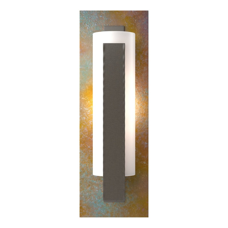 Forged Vertical Bar Sconce Dark Smoke Copper