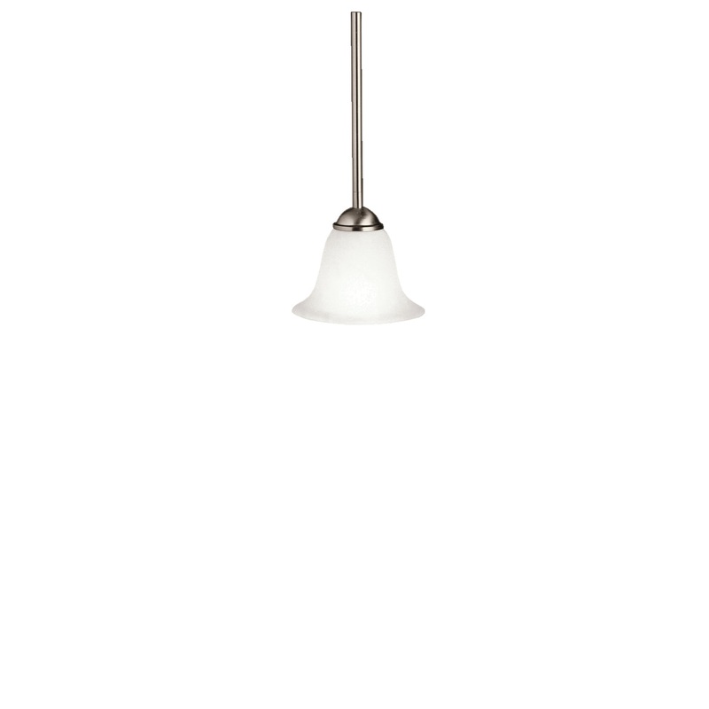 Kichler 2771NI One Light Mini Pendant, Brushed Nickel