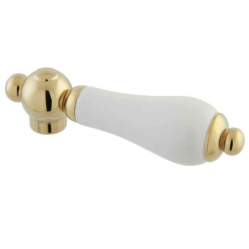 KSH3962PL Porcelain Lever Handle, Polished Brass