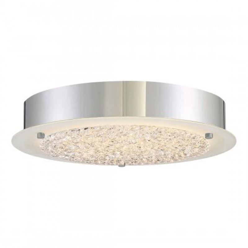 Quoizel PCBZ1612C Blaze Flush mount polished chrome 12″d Flush Mount